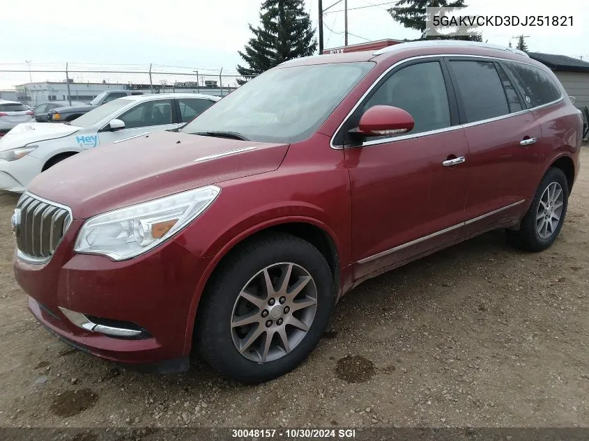 5GAKVCKD3DJ251821 2013 Buick Enclave