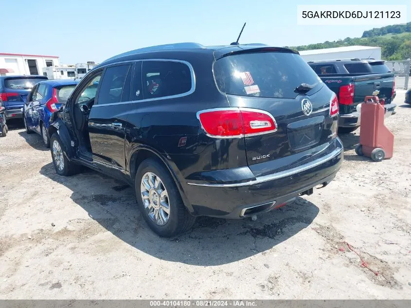 2013 Buick Enclave Premium VIN: 5GAKRDKD6DJ121123 Lot: 40104180