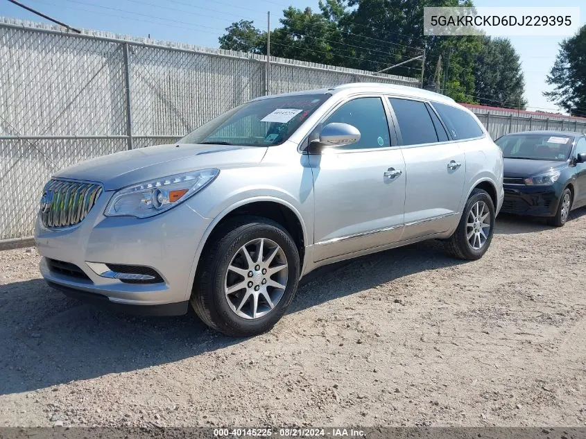 2013 Buick Enclave VIN: 5GAKRCKD6DJ229395 Lot: 40145225