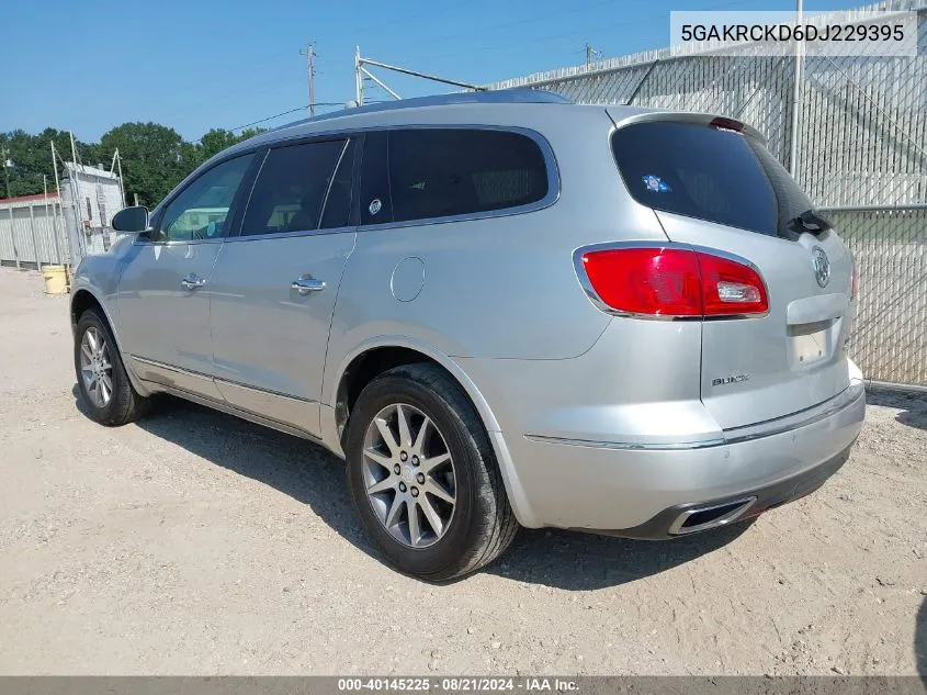 2013 Buick Enclave VIN: 5GAKRCKD6DJ229395 Lot: 40145225