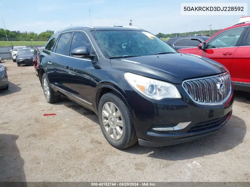 2013 Buick Enclave Leather VIN: 5GAKRCKD3DJ228592 Lot: 40152744