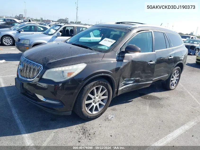 5GAKVCKD3DJ190373 2013 Buick Enclave Leather