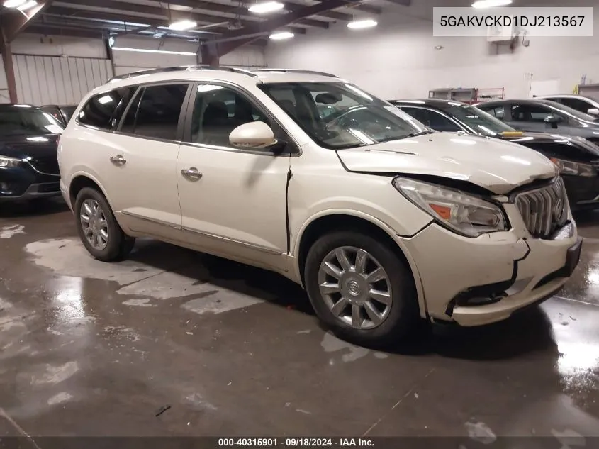 5GAKVCKD1DJ213567 2013 Buick Enclave Leather