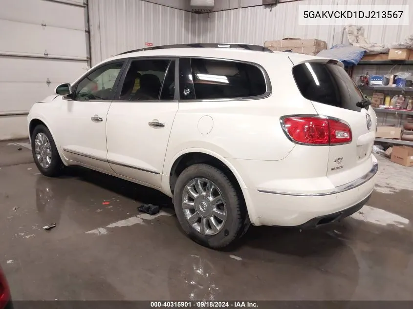 5GAKVCKD1DJ213567 2013 Buick Enclave Leather