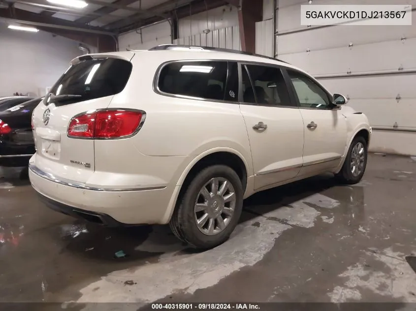 2013 Buick Enclave Leather VIN: 5GAKVCKD1DJ213567 Lot: 40315901