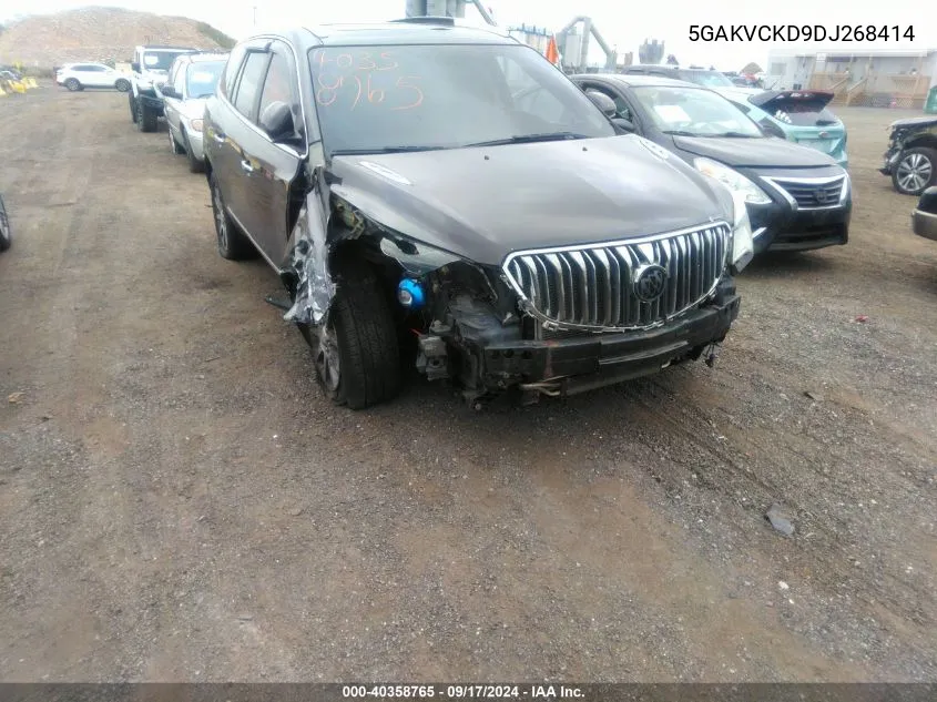 5GAKVCKD9DJ268414 2013 Buick Enclave Leather