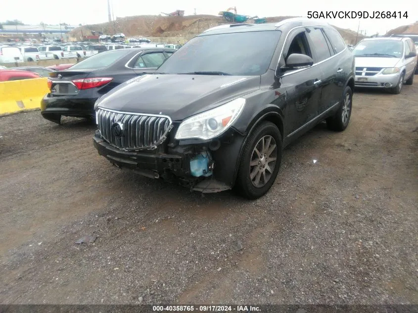 5GAKVCKD9DJ268414 2013 Buick Enclave Leather