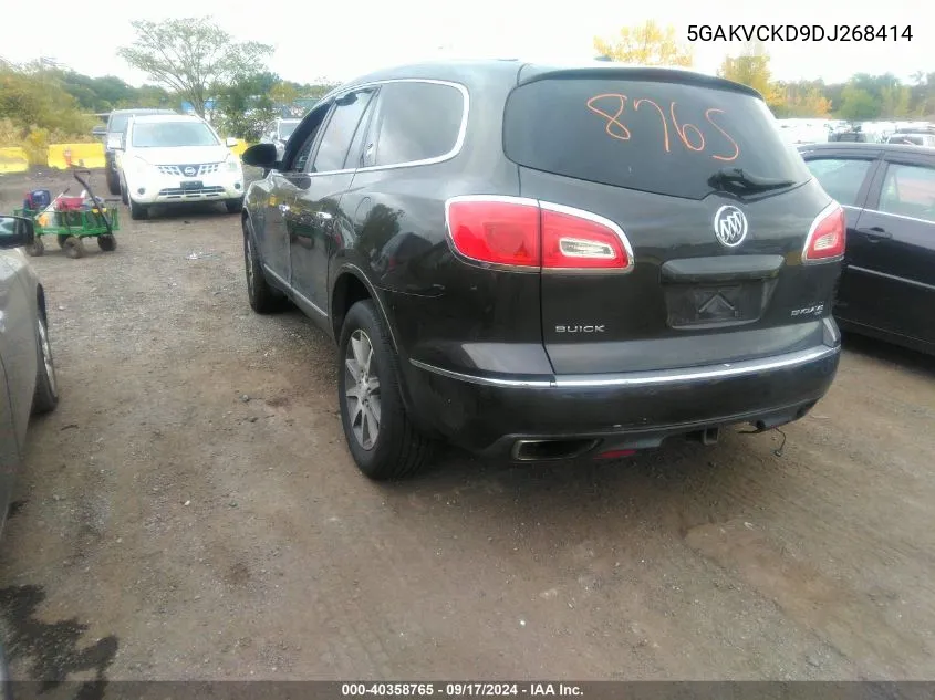 5GAKVCKD9DJ268414 2013 Buick Enclave Leather