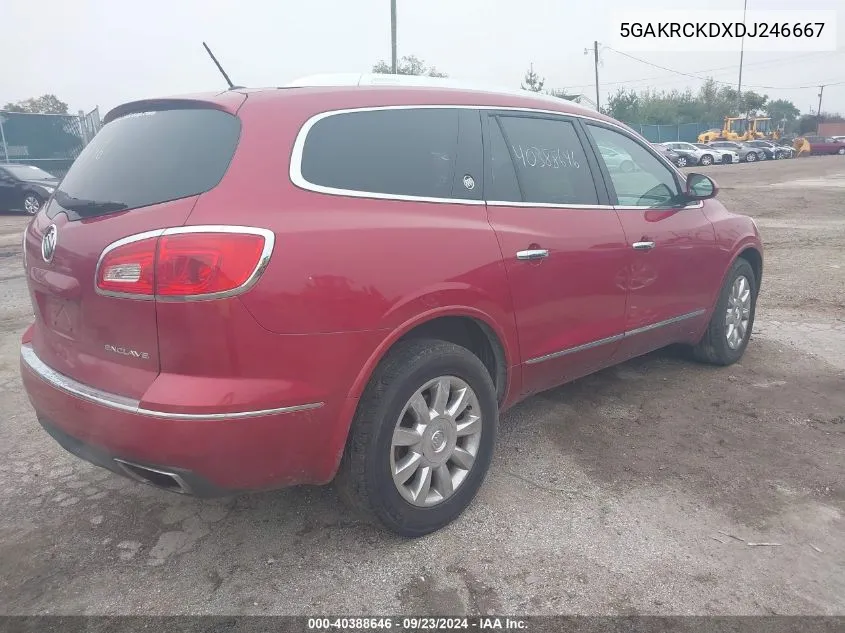 2013 Buick Enclave VIN: 5GAKRCKDXDJ246667 Lot: 40388646