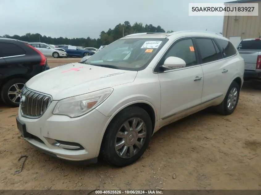 2013 Buick Enclave VIN: 5GAKRDKD4DJ183927 Lot: 40525526