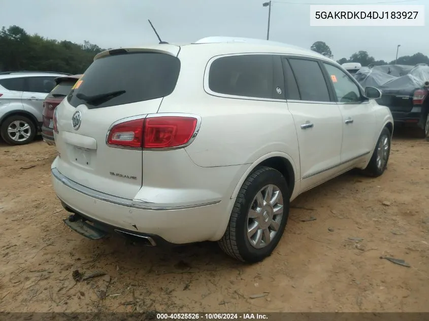 2013 Buick Enclave VIN: 5GAKRDKD4DJ183927 Lot: 40525526