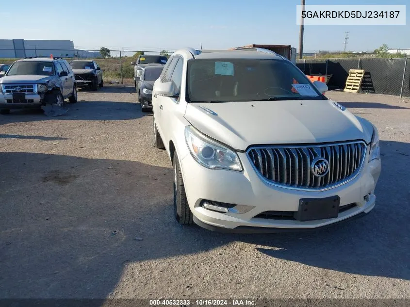 2013 Buick Enclave Premium VIN: 5GAKRDKD5DJ234187 Lot: 40532333