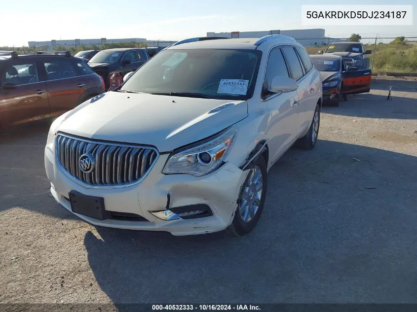 2013 Buick Enclave Premium VIN: 5GAKRDKD5DJ234187 Lot: 40532333