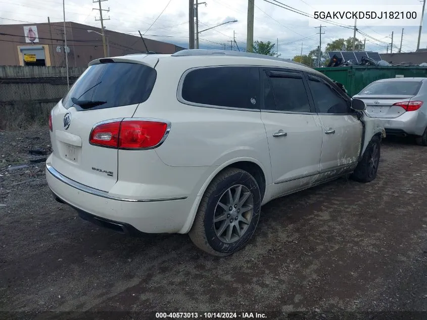 2013 Buick Enclave Leather VIN: 5GAKVCKD5DJ182100 Lot: 40573013