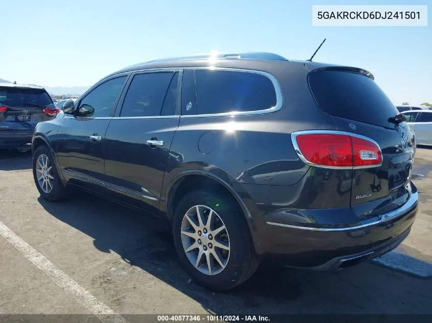 2013 Buick Enclave Leather VIN: 5GAKRCKD6DJ241501 Lot: 40577346