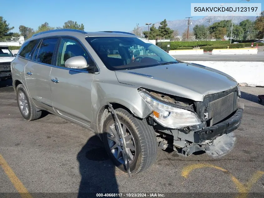 2013 Buick Enclave Leather VIN: 5GAKVCKD4DJ123197 Lot: 40668117