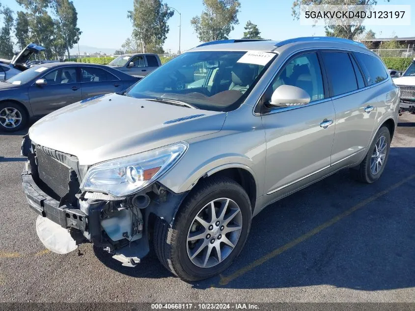 2013 Buick Enclave Leather VIN: 5GAKVCKD4DJ123197 Lot: 40668117