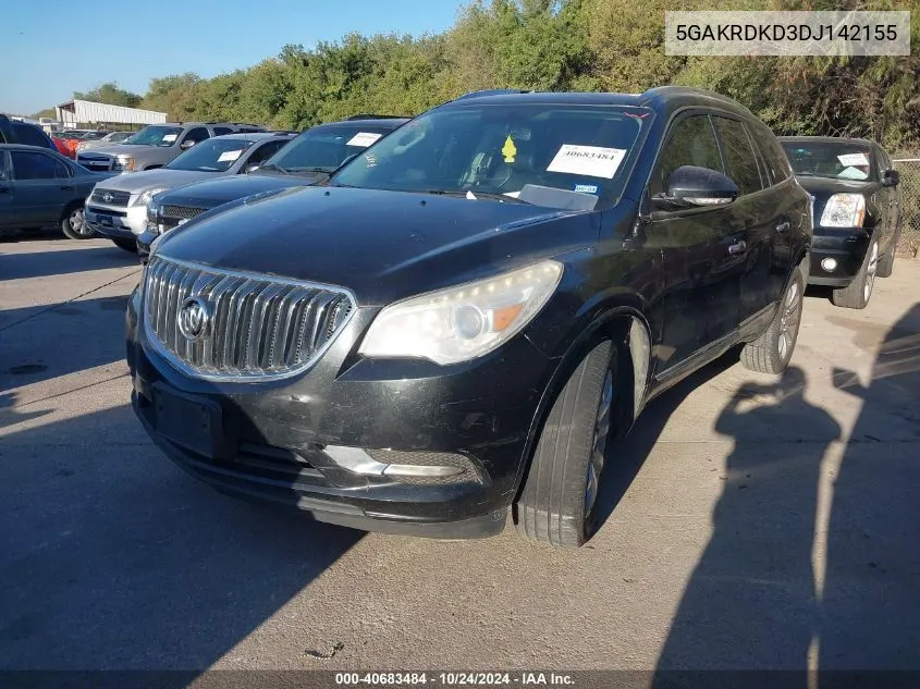 2013 Buick Enclave Premium VIN: 5GAKRDKD3DJ142155 Lot: 40683484