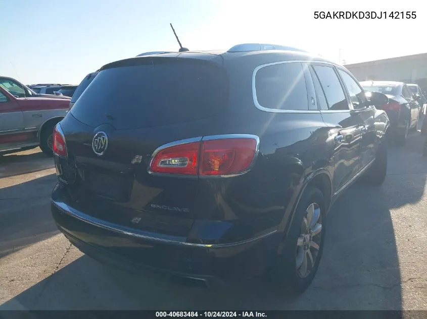 2013 Buick Enclave Premium VIN: 5GAKRDKD3DJ142155 Lot: 40683484