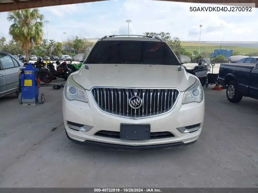 5GAKVDKD4DJ270092 2013 Buick Enclave Premium