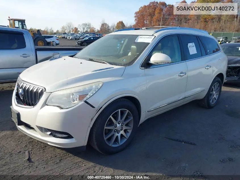 2013 Buick Enclave Leather VIN: 5GAKVCKD0DJ140272 Lot: 40725460