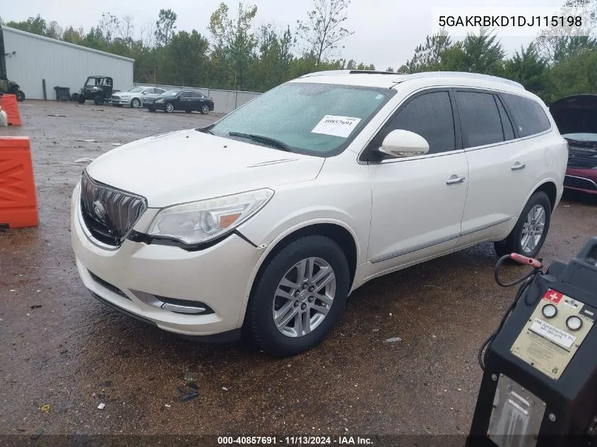 2013 Buick Enclave Convenience VIN: 5GAKRBKD1DJ115198 Lot: 40857691