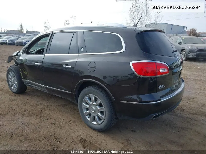 2014 Buick Enclave VIN: 5GAKVBKDXEJ266294 Lot: 12141461