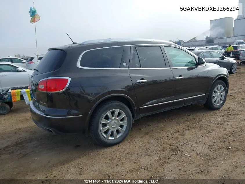 2014 Buick Enclave VIN: 5GAKVBKDXEJ266294 Lot: 12141461