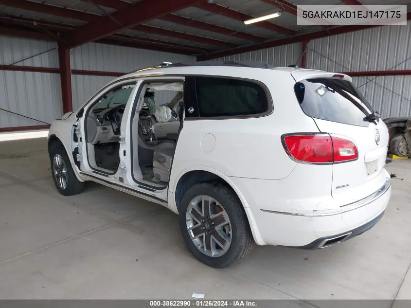 2014 Buick Enclave Convenience VIN: 5GAKRAKD1EJ147175 Lot: 38622990