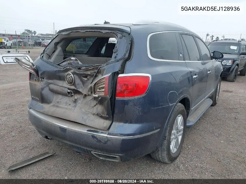 2014 Buick Enclave Convenience VIN: 5GAKRAKD5EJ128936 Lot: 39770128