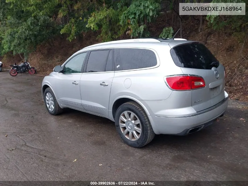 2014 Buick Enclave Leather VIN: 5GAKVBKDXEJ168964 Lot: 39902636