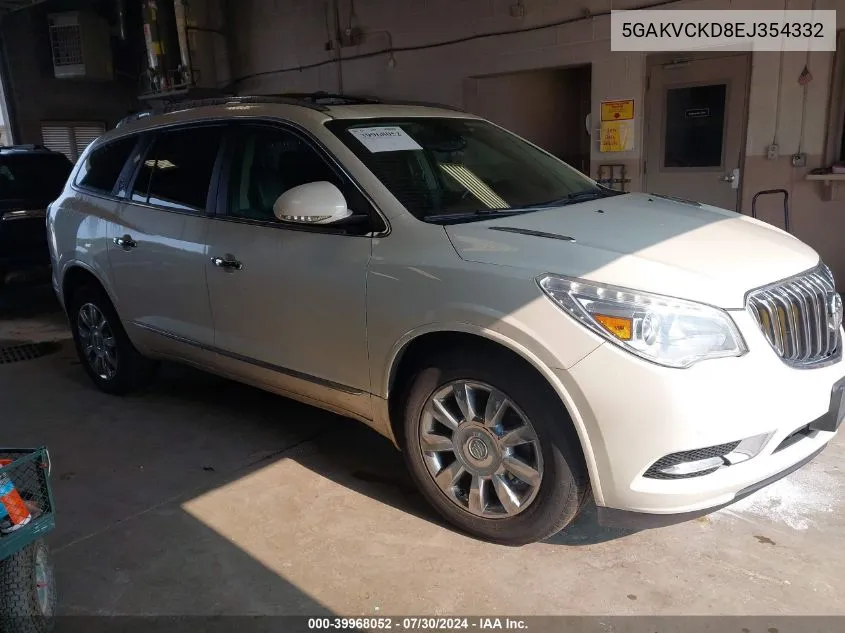 2014 Buick Enclave Premium VIN: 5GAKVCKD8EJ354332 Lot: 39968052