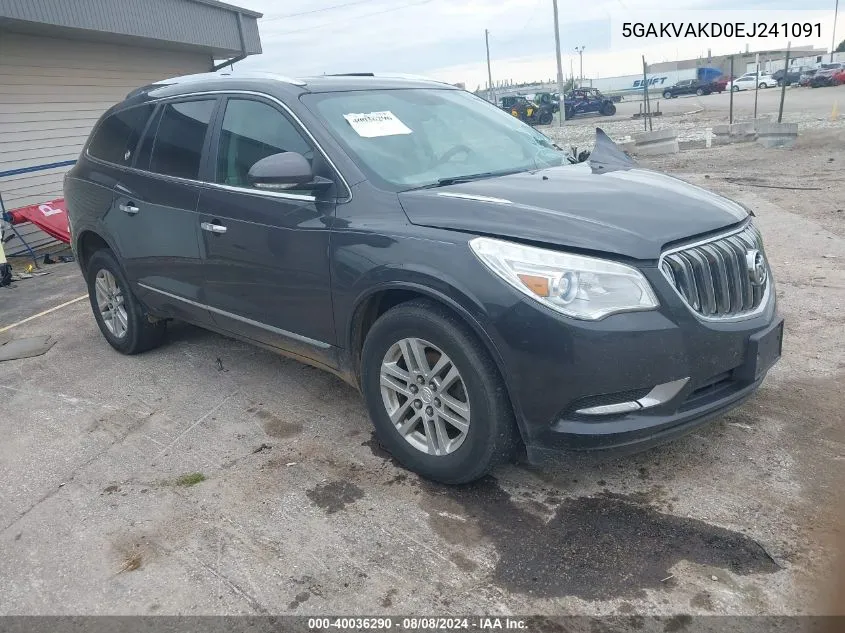 5GAKVAKD0EJ241091 2014 Buick Enclave Convenience