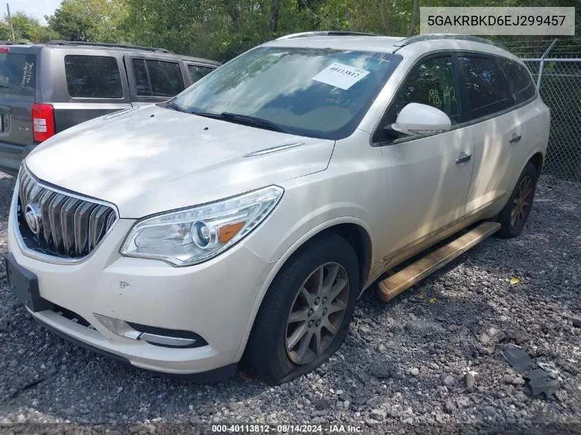 2014 Buick Enclave VIN: 5GAKRBKD6EJ299457 Lot: 40113812