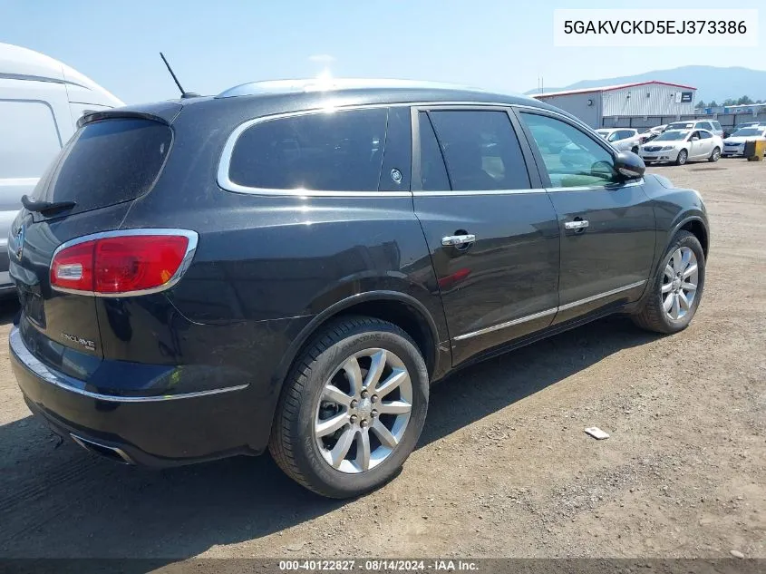 2014 Buick Enclave Premium VIN: 5GAKVCKD5EJ373386 Lot: 40122827