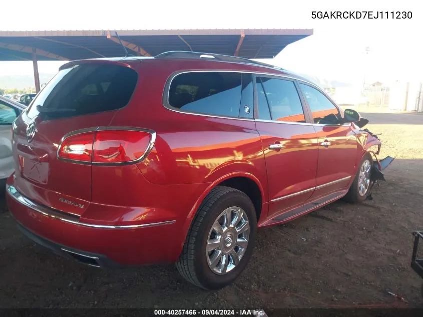 5GAKRCKD7EJ111230 2014 Buick Enclave Premium