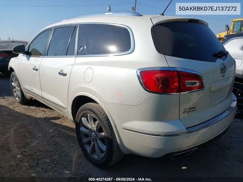 2014 Buick Enclave VIN: 5GAKRBKD7EJ137272 Lot: 40274267