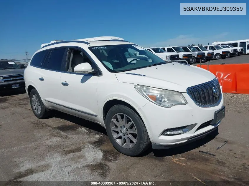 5GAKVBKD9EJ309359 2014 Buick Enclave Leather