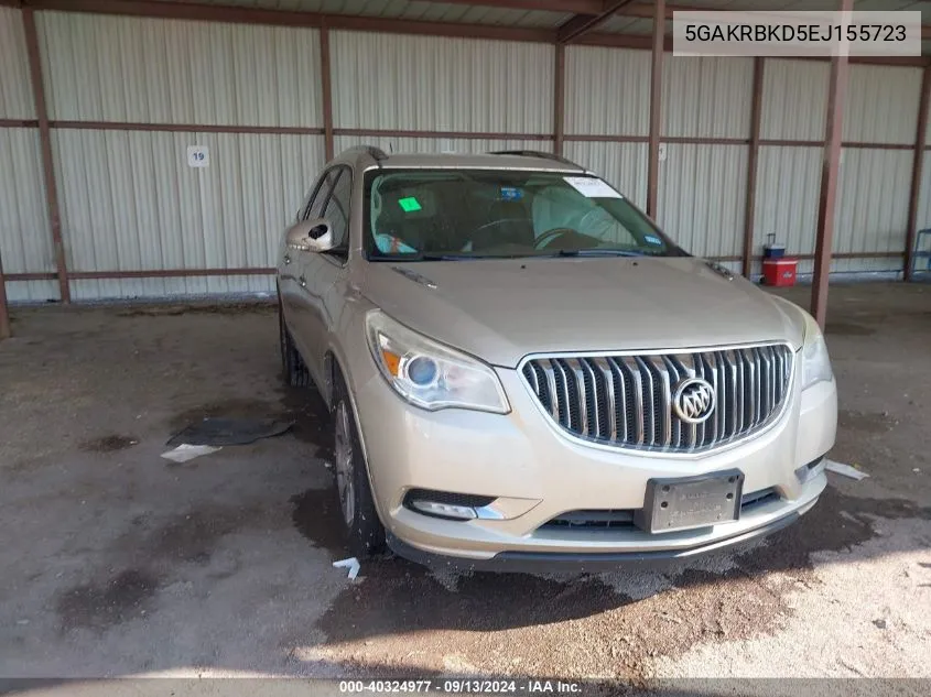 2014 Buick Enclave VIN: 5GAKRBKD5EJ155723 Lot: 40324977