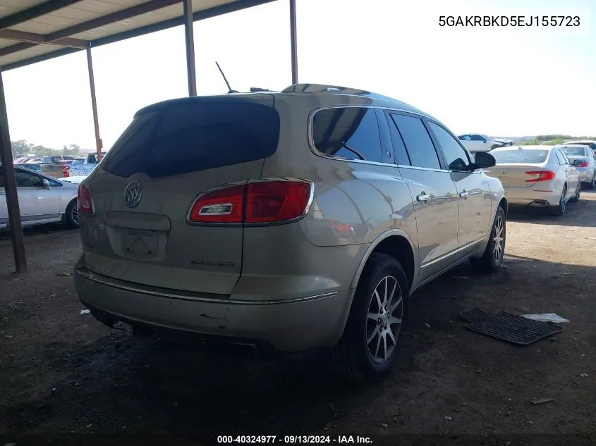 5GAKRBKD5EJ155723 2014 Buick Enclave