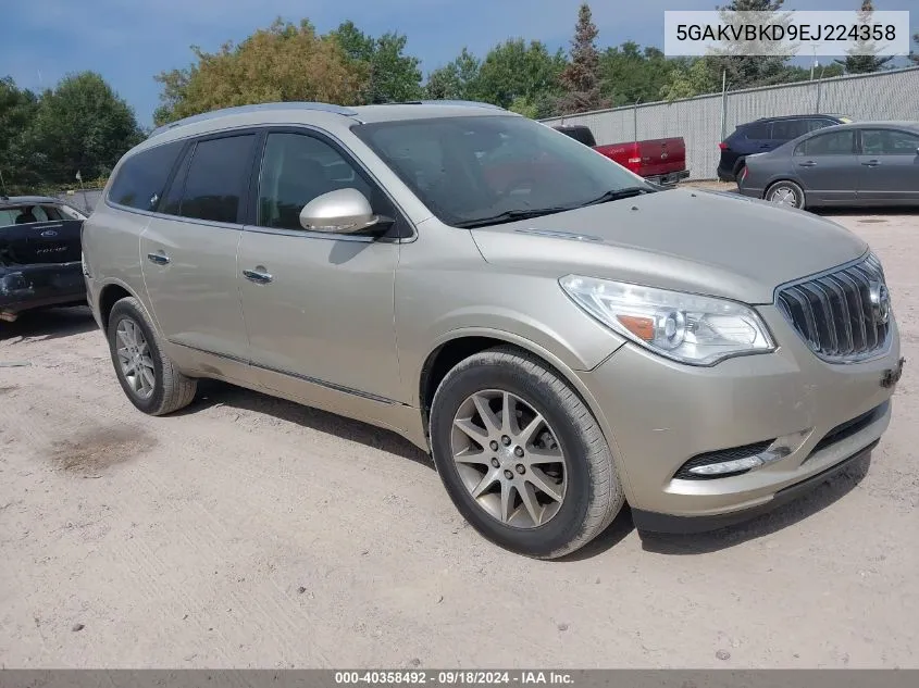 5GAKVBKD9EJ224358 2014 Buick Enclave