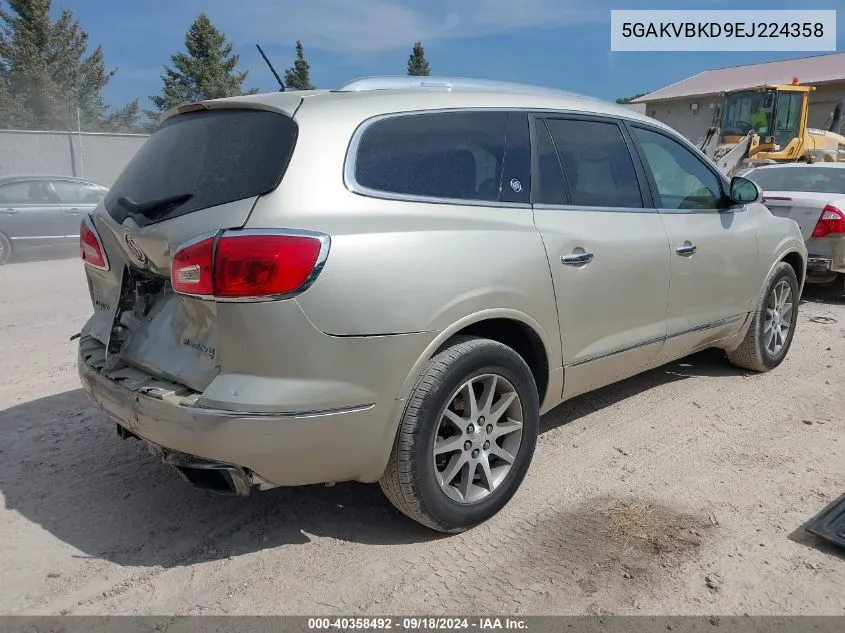 5GAKVBKD9EJ224358 2014 Buick Enclave