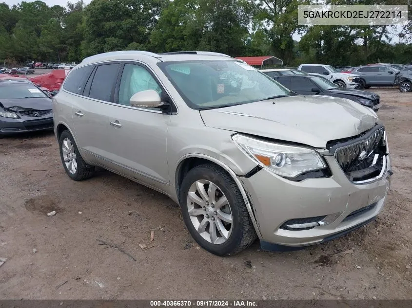 2014 Buick Enclave Premium VIN: 5GAKRCKD2EJ272214 Lot: 40366370