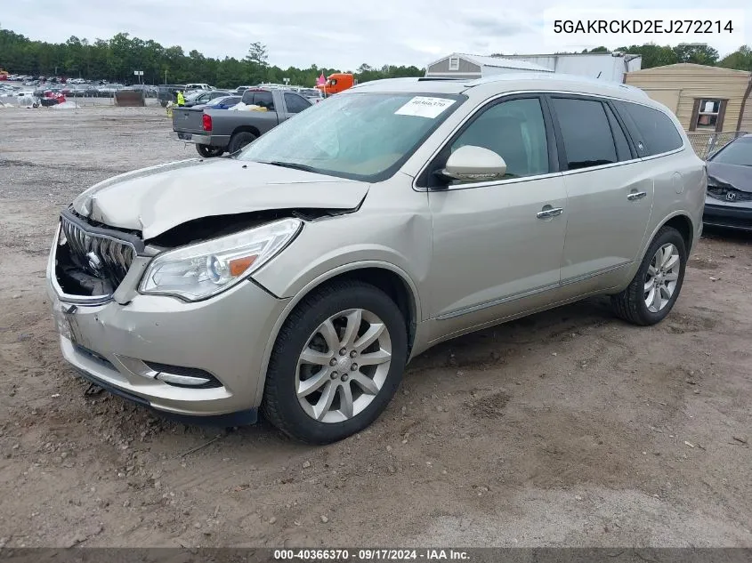 2014 Buick Enclave Premium VIN: 5GAKRCKD2EJ272214 Lot: 40366370