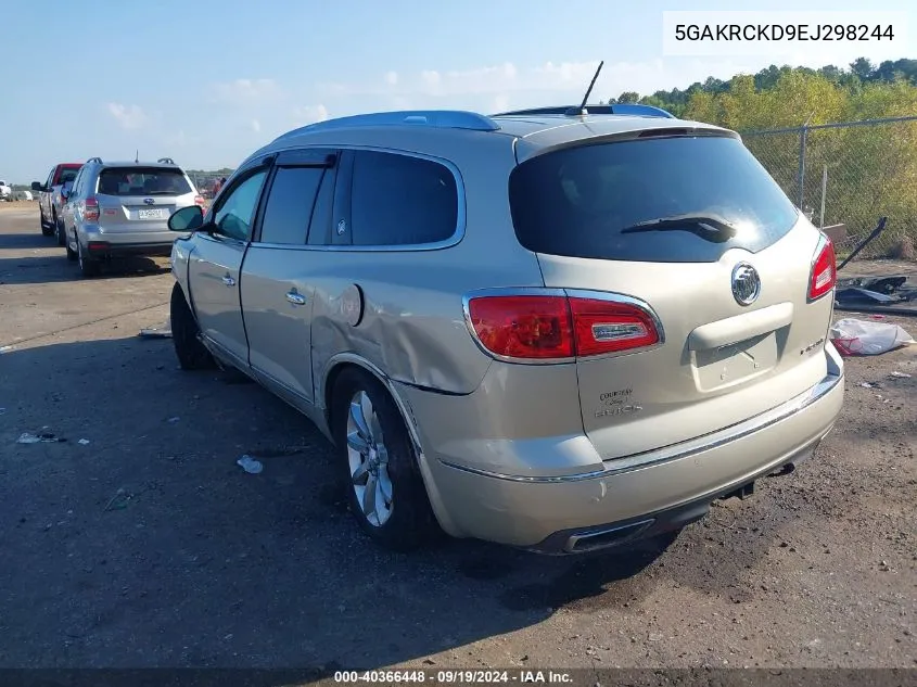 2014 Buick Enclave Premium VIN: 5GAKRCKD9EJ298244 Lot: 40366448