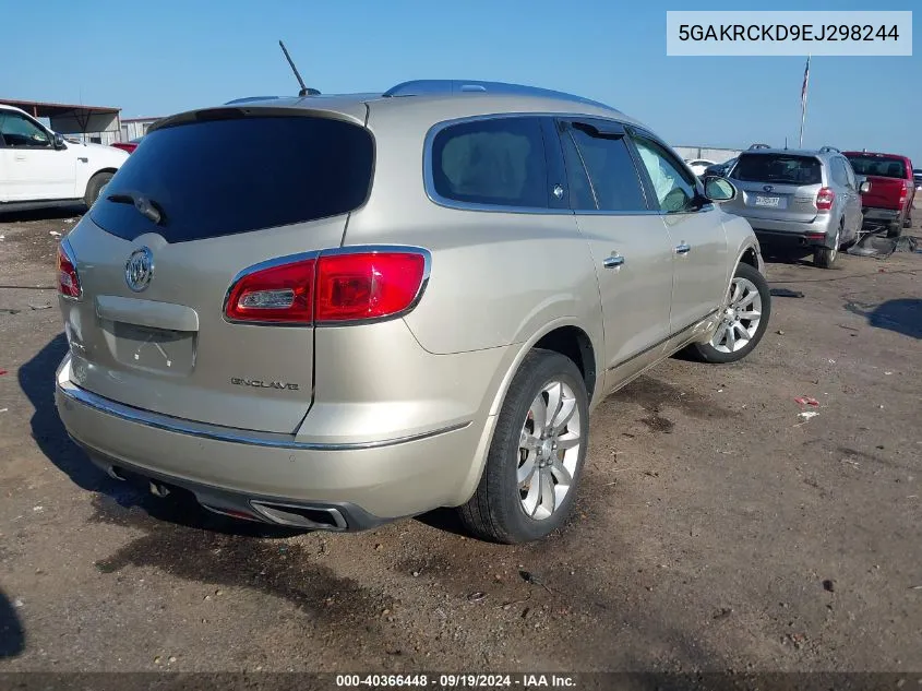 2014 Buick Enclave Premium VIN: 5GAKRCKD9EJ298244 Lot: 40366448