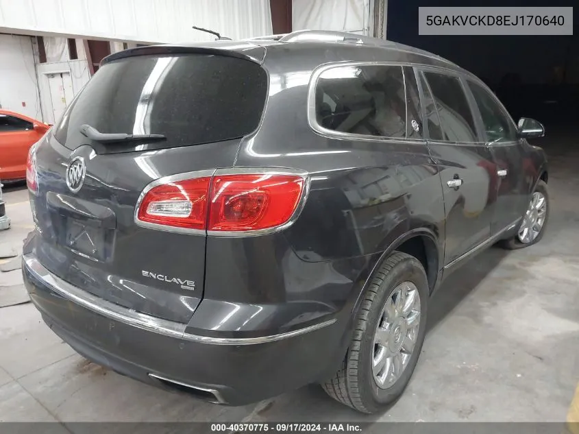 5GAKVCKD8EJ170640 2014 Buick Enclave Premium