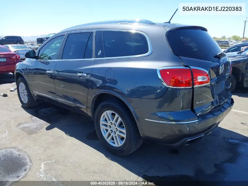 2014 Buick Enclave Convenience VIN: 5GAKRAKD1EJ220383 Lot: 40382029