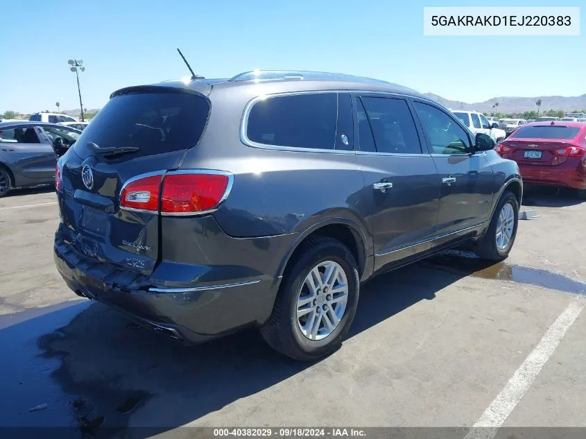 2014 Buick Enclave Convenience VIN: 5GAKRAKD1EJ220383 Lot: 40382029