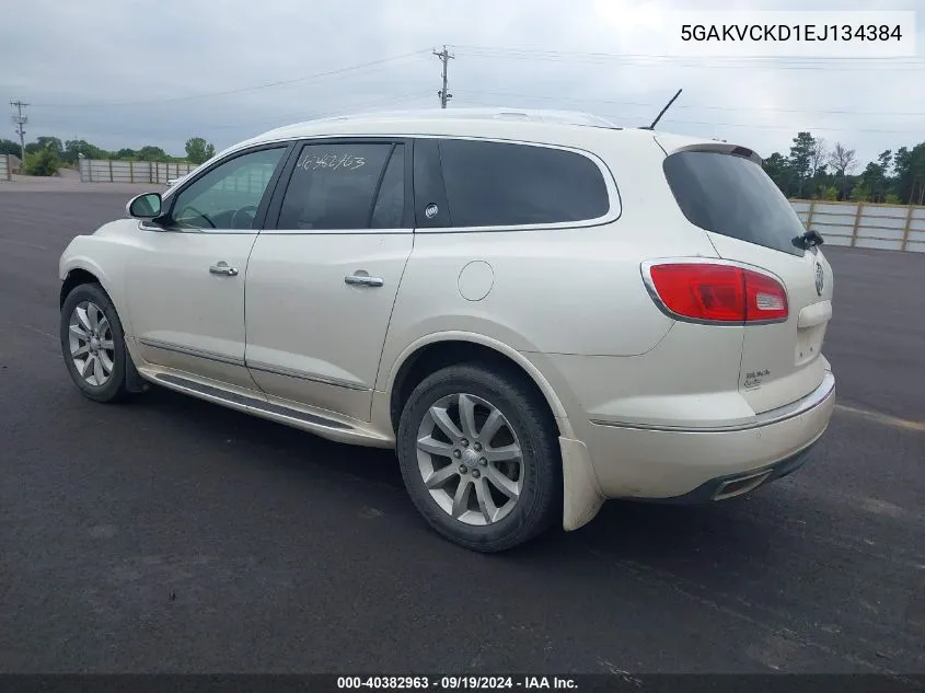 2014 Buick Enclave Premium VIN: 5GAKVCKD1EJ134384 Lot: 40382963